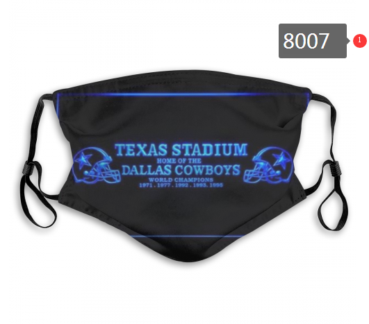 NFL 2020 Dallas Cowboys #16 Dust mask with filter->nfl dust mask->Sports Accessory